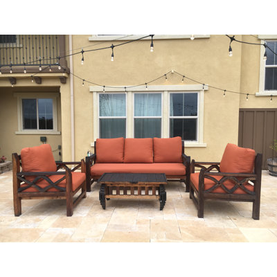 Deep Seating Sunbrella Seating Group with Sunbrella Cushions