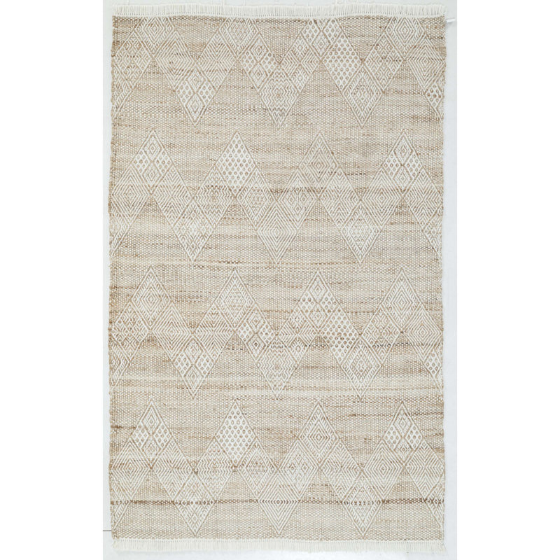 Tapis d'intérieur en jute Sohail Flatweave, Tapis de couloir 2 pi 6 po x 8 pi