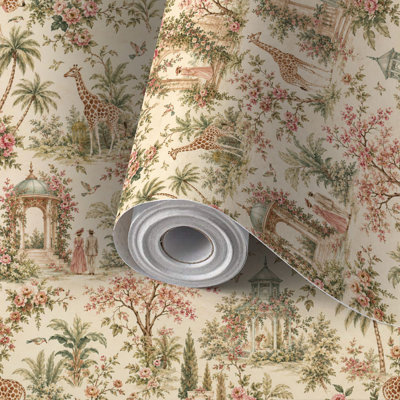 Papier peint adhésif à peler et coller vintage