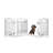 Eichael Free Standing Pet Gate With Door-542158898