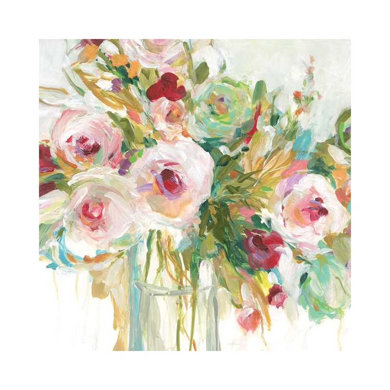 Floral Abandon by Carol Robinson - Wrapped Canvas Painting, 66.04 cm H x 66.04 cm W x 1.91 cm D