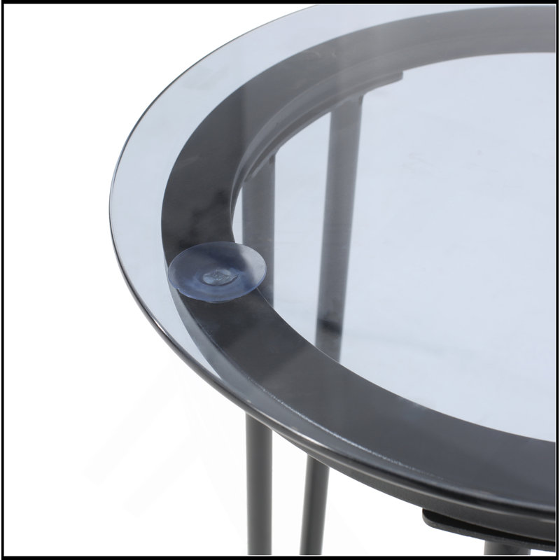 Table d'appoint de patio résistante aux intempéries LA JOLLA, parfaite pour la détente et le divertissement en plein air