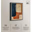 Art mural abstrait bleu et crème II Mid-Century par Art Remedy-104321603-111664729