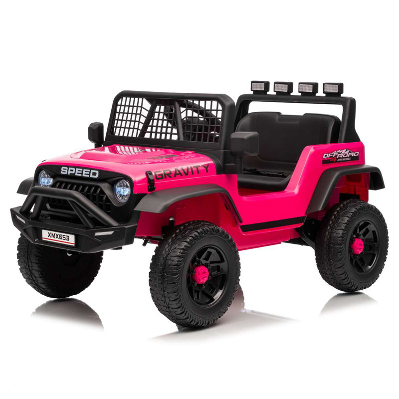 Jouets de 24 volts avec télécommande, voiture électrique pour enfants, musique Bluetooth, lumières DEL, suspension à ressort, 3 vitesses