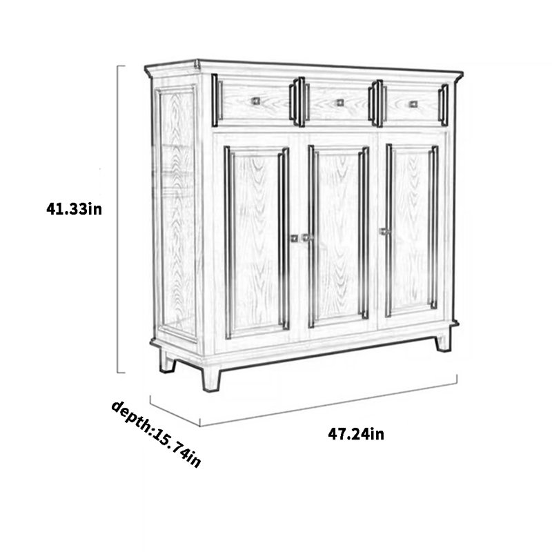 American 19 Pair Shoe Storage Cabinet