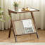 Petite table basse en rotin avec rangement