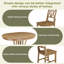 Ensemble de table de salle à manger extensible 5 pièces Rustic-1832461761