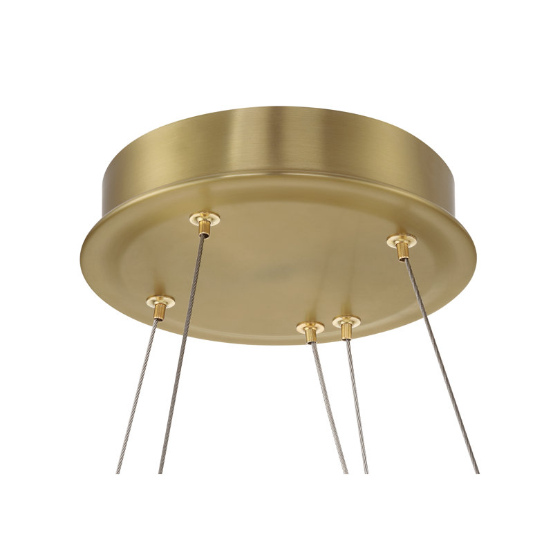 Sevryn 1 - Light Metal LED Chandelier, 77.52" H x 27.55" W x 27.55" D