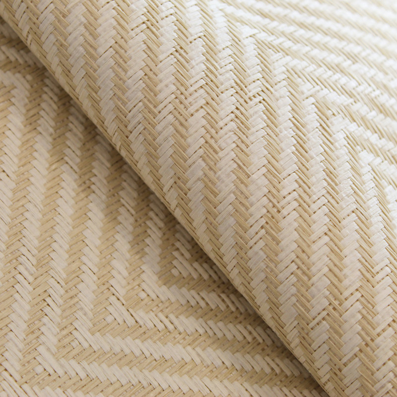 Papier peint tissé à chevrons, Chevrons naturels