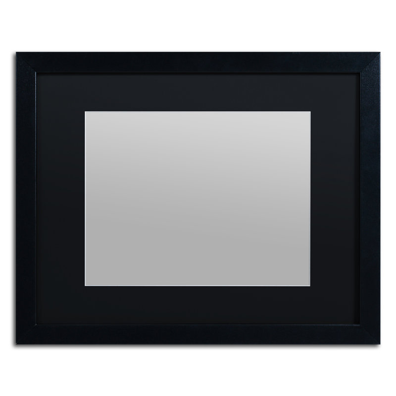 Traditional, 18" H x 22" W x 0.75" D, Black Framed, Black