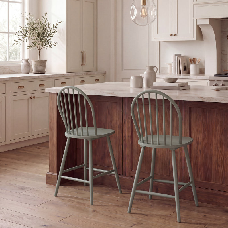 Buhr Counter Stool, Sage, Counter Stool (24" Seat Height)