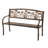Coneflower Iron Garden Bench