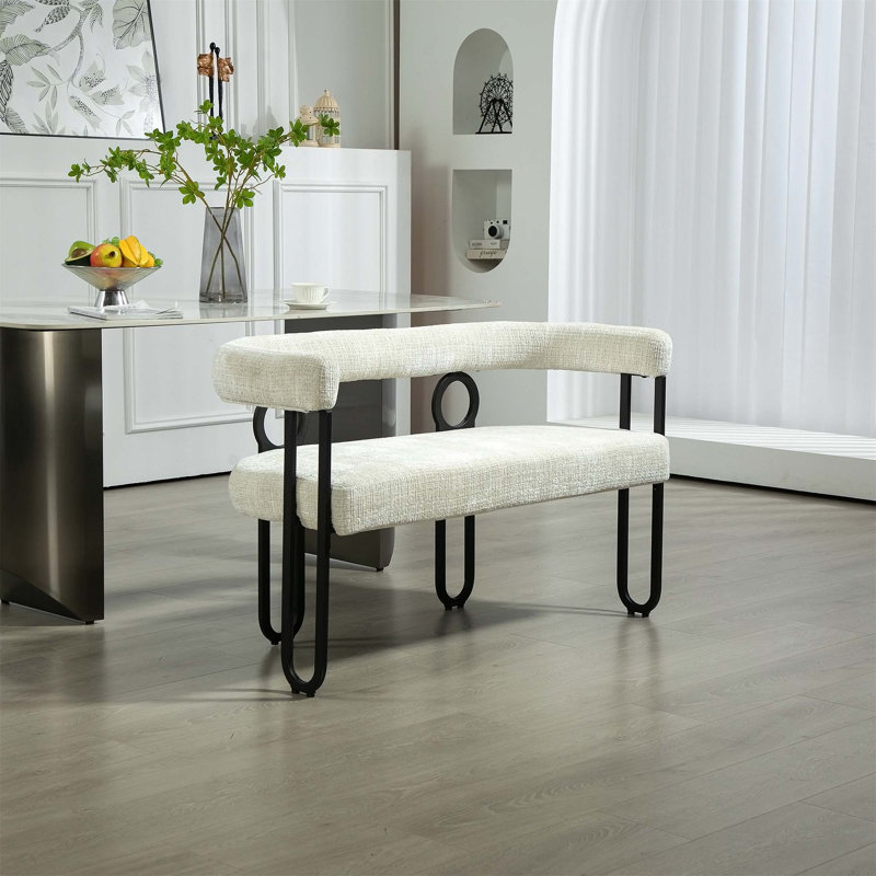 Canapé 2 places confortable et élégant avec des matériaux de haute qualité pour divers espaces, Beige