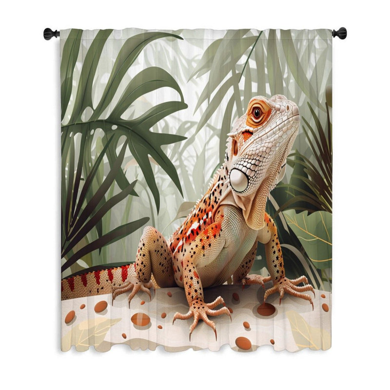 Rideaux de fenêtre Iguana, L 50 po x L 96 po