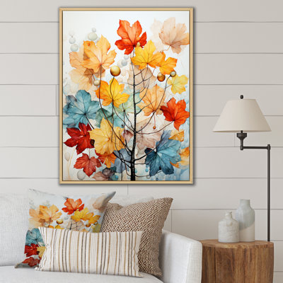 Feuilles d'automne Palette Mute IV - Décoration murale florale et botanique