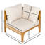 Chaise d'angle d'extérieur