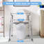 Adjustable Height Frame Toilet Seat Riser For Elderly And Disabled