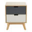 Crooke 42cm W Manufactured Wood Bedside Table