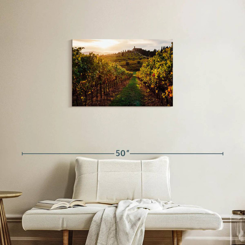 Alvord Tuscan Vineyard Sunset, 20" H x 30" W