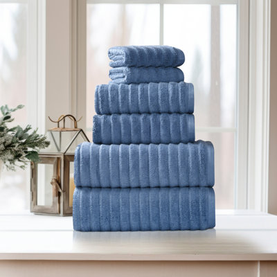 Ensemble de 4 serviettes de bain en coton égyptien Bibb Home