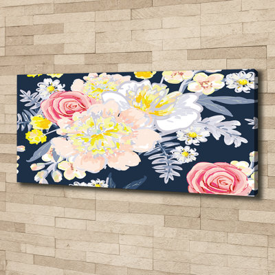 Floral Pattern - Wrapped Canvas Print