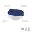 Tovolo Soak N' Strain Colander, Easy-Pour Spout, 1.5 Quart Food Strainer, 2-In-1 Strainer & Soaking Bowl, Fruit Bowl & Vegetable Wash, BPA-Free & Dishwasher-Safe-517255187-517255186