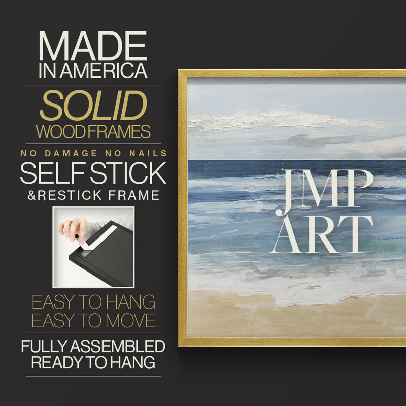 Ocean Waves II -Framed Print - Restickable