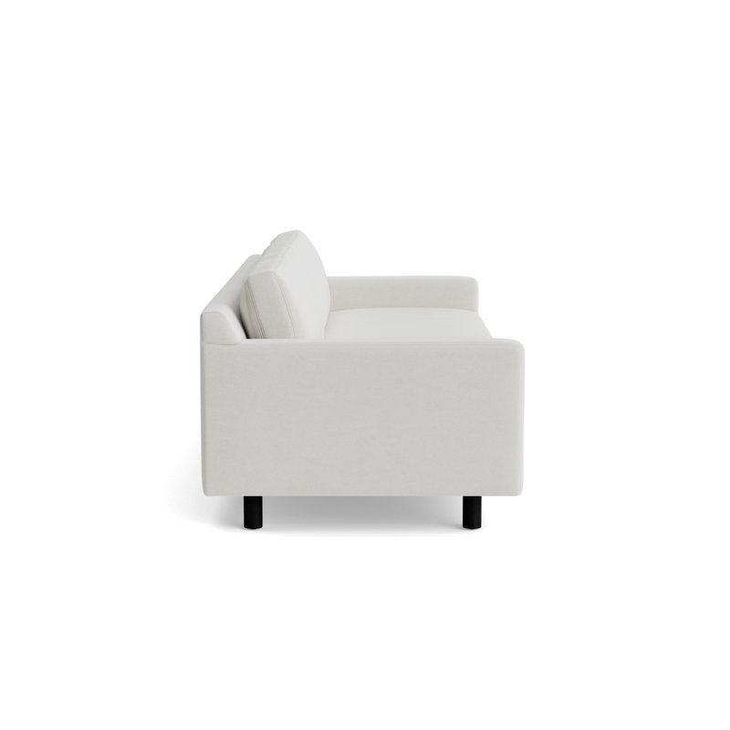 Hunter No Welt 100 Sofa, Black, Performance Velvet - Silver