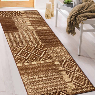 Tapis de couloir intérieur tissé à la machine Ingrid