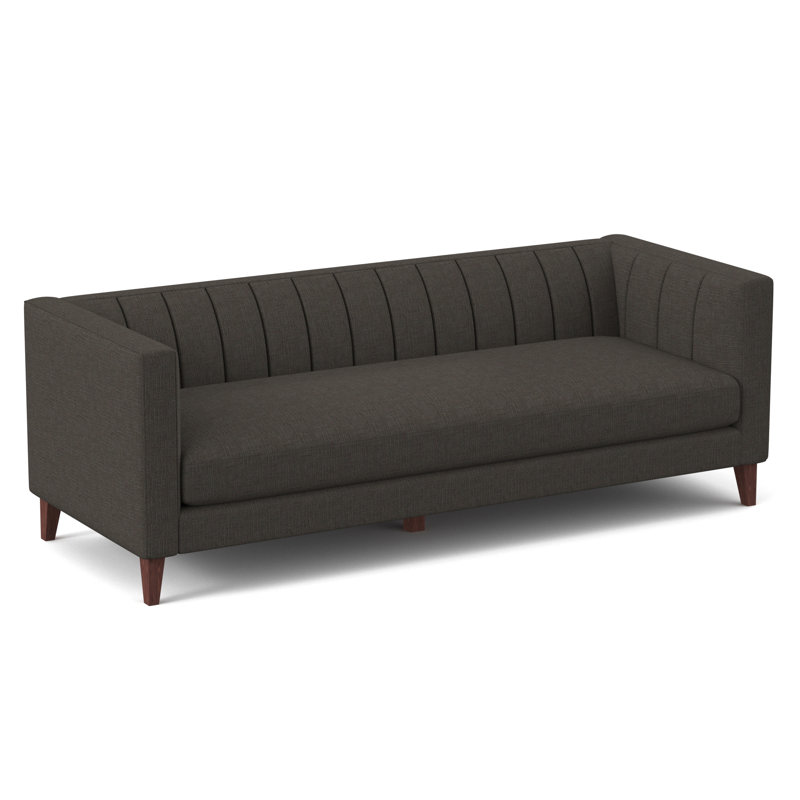 Canapé Provo, Chenille moka céleste, H 31 po x l 58 po x P 34 po