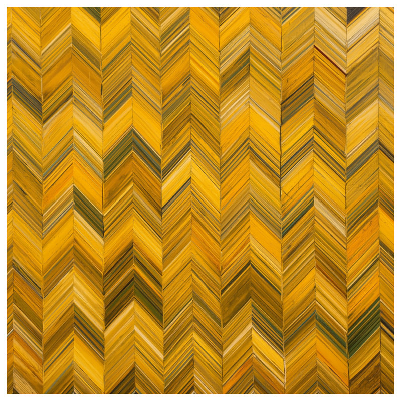 Yellow Chevron Pattern Comforter, Twin Extra Long