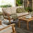 Solena Teak Outdoor Sofa Set - 5 Pieces