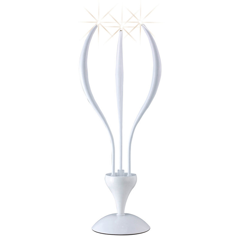 Tunnel Crystal Novelty Lamp, Gloss White