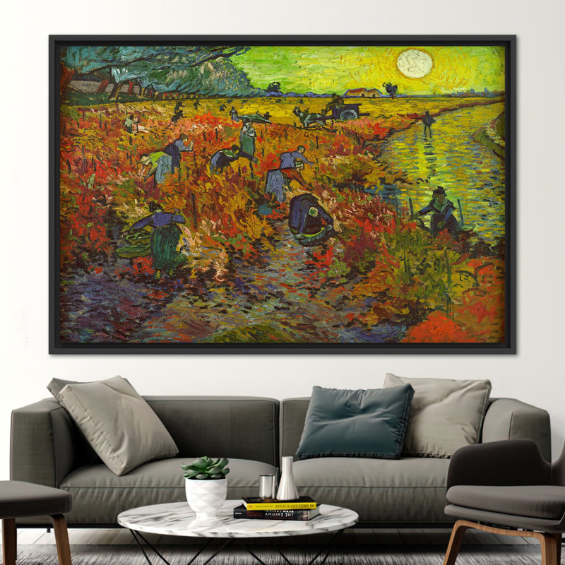 Print on Canvas, 25 cm H x 35 cm W, Black Floater Framed
