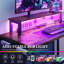 Metal Base Computer Desk with Power Outlet-1942620934
