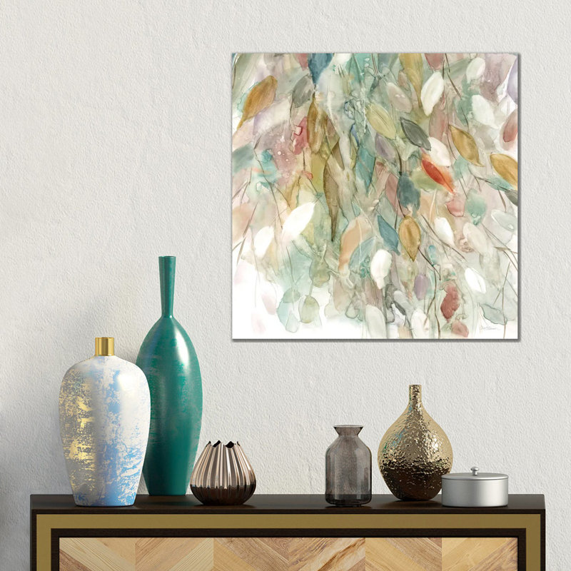 Rainy Cascade - Giclée sur toile tendue avec châssis, H 18 po x l 18 po