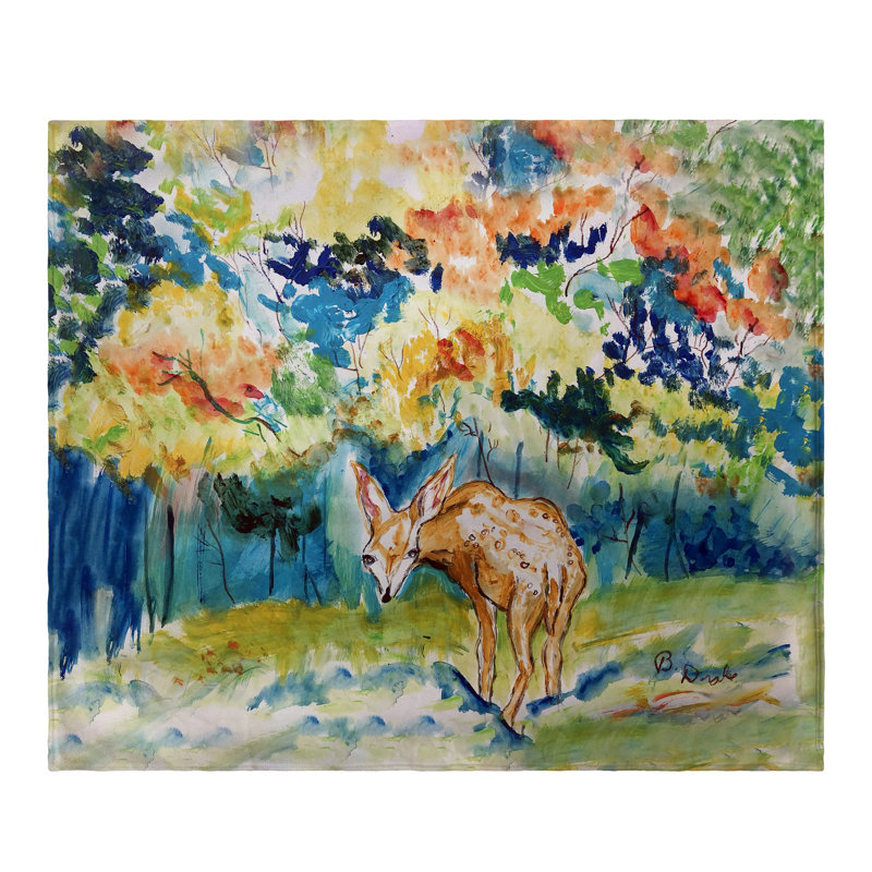 Jeté en molleton Fall Fawn