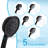 Matte Black Shower Gear With 8 Inch Rainfall Head, 5 Handheld Spray & 2 Handle Brass Faucet Wall Mounted Black, 8"