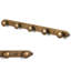  Portemanteaux mural en alliage de zinc, portemanteaux et crochets muraux en laiton antique et bronze champagne-130830946-130830947