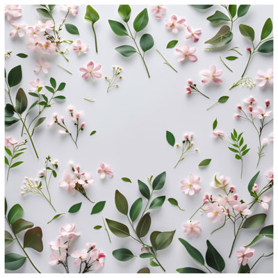 Édredon floral avec literie minimaliste
