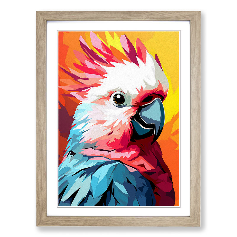 Single Picture Frame Print on Wood, Oak Framed, 64cm H x 46cm W