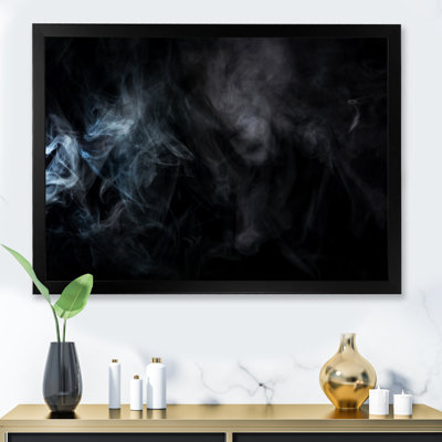 Tempête mystique grise et noire - œuvre d'art moderne sur toile