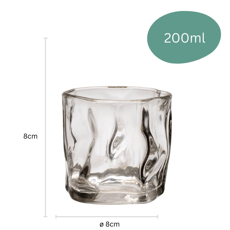 Zoha 350ml Premium Glass Drinking Glass Set