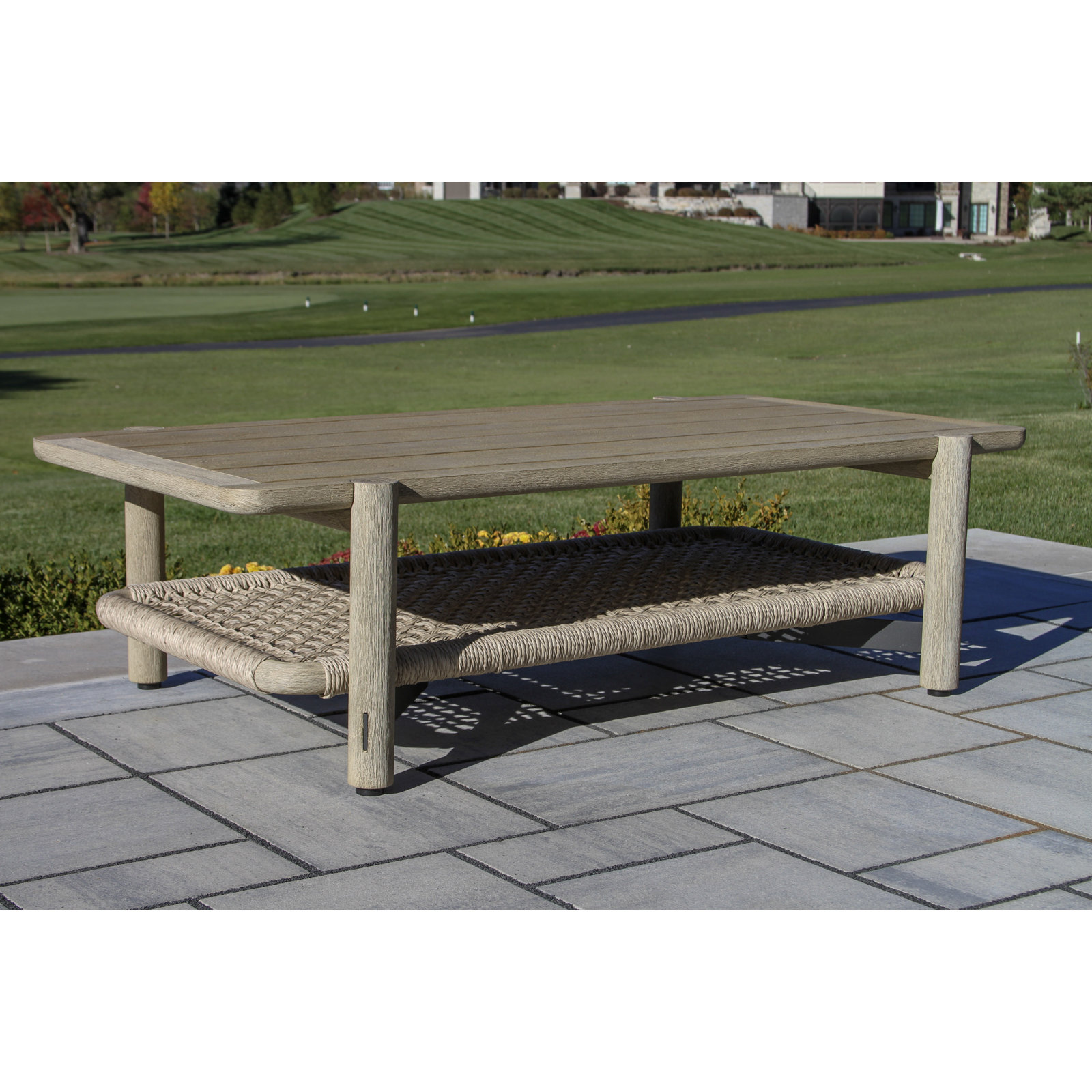 Inessa Teak Coffee Table, 57" x 32"