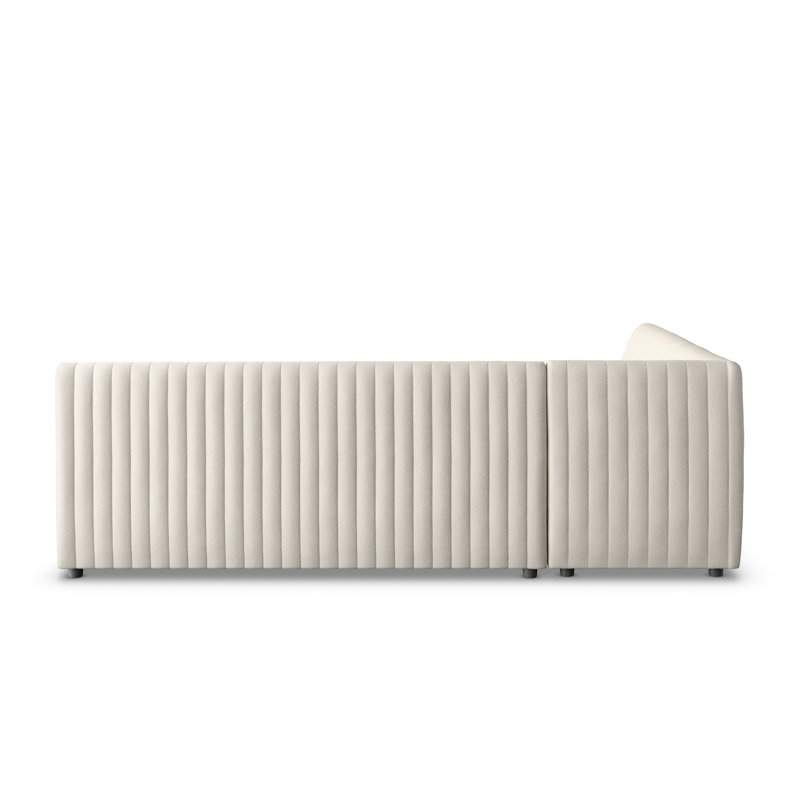 Augustine Modular Sectional, 31.5" H x 100" W x 66.5" D, Capri Oatmeal Polyester