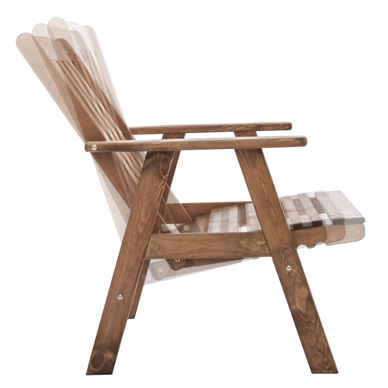 Heckson Patio Dining Armchair, Brown