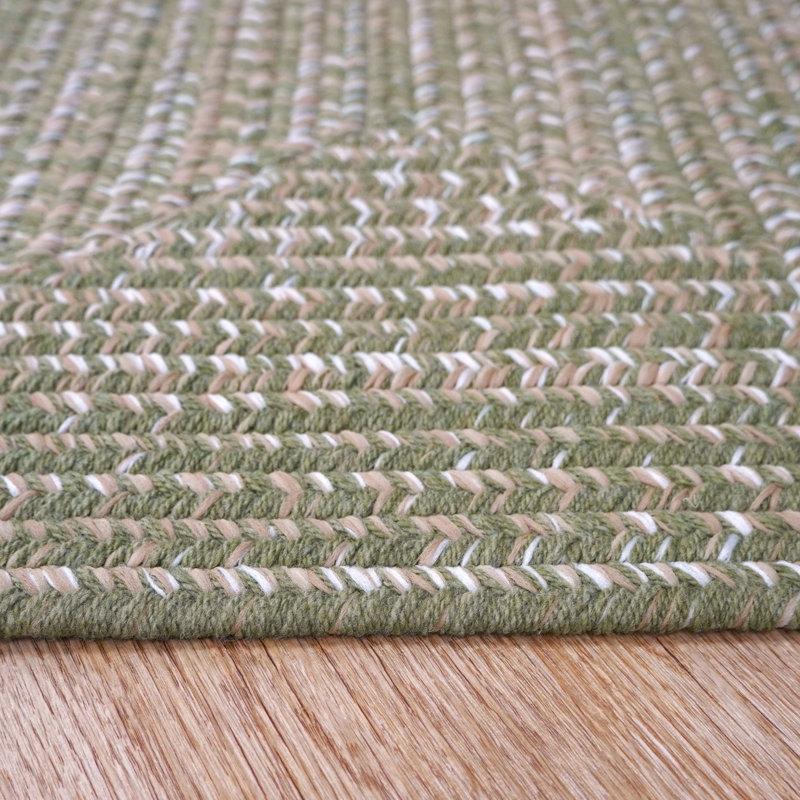 Tapis rectangulaire en laine / polypropylène tissé à la machine Rectangle, Rectangle de 5 pi x 8 pi