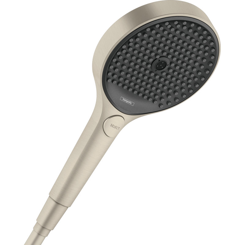 Hansgrohe Rainfinity Handheld 3-Jet Showerhead 130, 1.75 GPM, Brushed Nickel