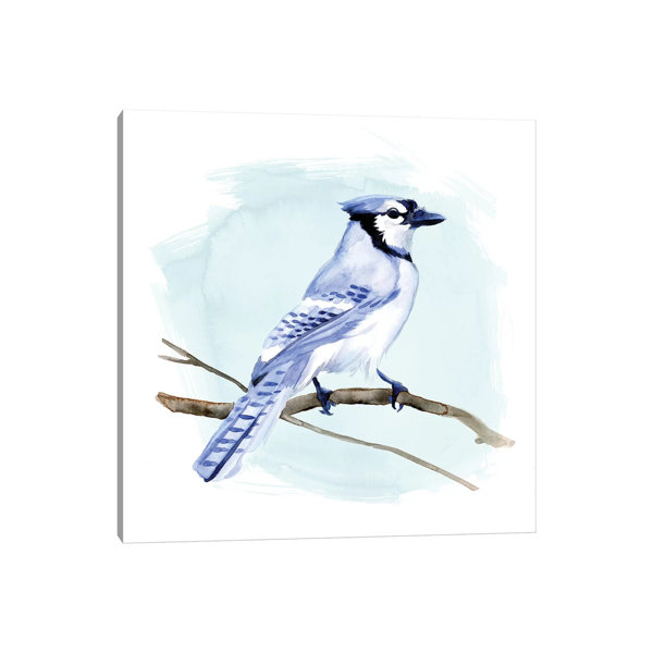 Jay R Prints ClassicLiving Coastal Blue Jay I by Jacob Green - Wrapped Canvas Print ...