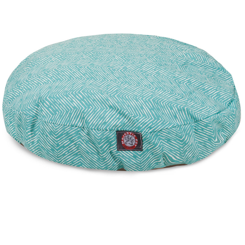 Teal Medium Outdoor Waterproof Round Pet Bed